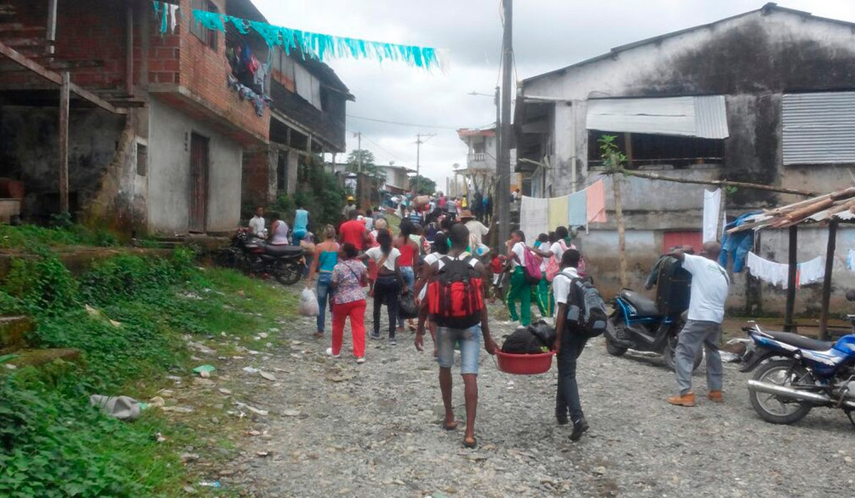 Campesinos desplazados son víctimas del conflicto armado