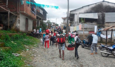 Campesinos desplazados son víctimas del conflicto armado