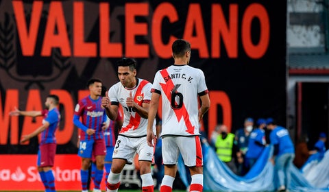 Radamel Falcao con el Rayo Vallecano