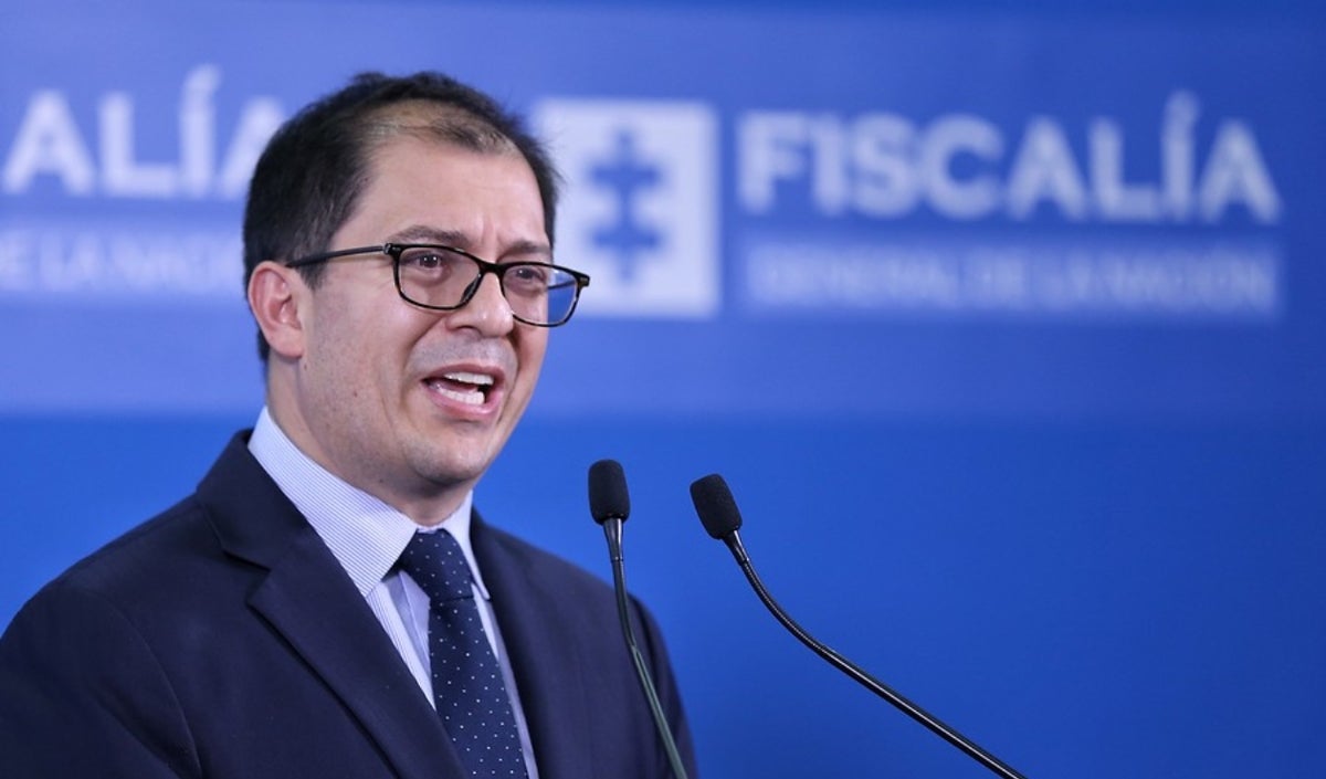 Fiscal General Francisco Barbosa en rueda de prensa