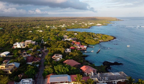 Zona de la reserva marina en Galápagos