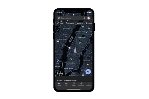 Google Maps modo oscuro iOS