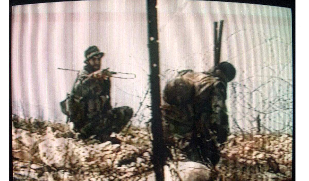 Terroristas de Hezbollah en el sur del Líbano