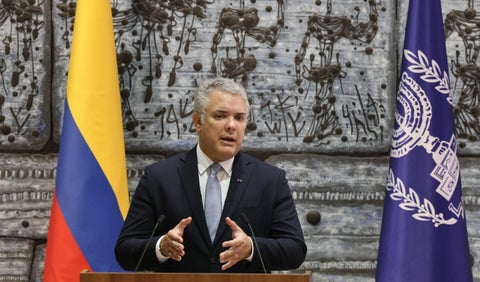 Iván Duque en su visita a Jerusalén