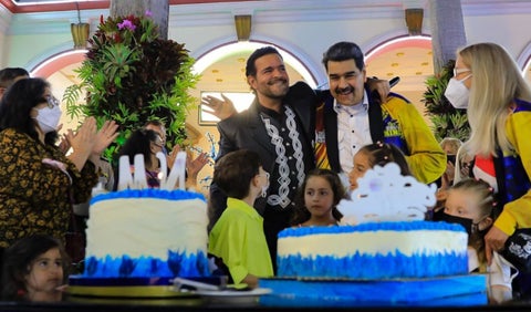 Pablo Montero cantó en el cumpleaños de Maduro