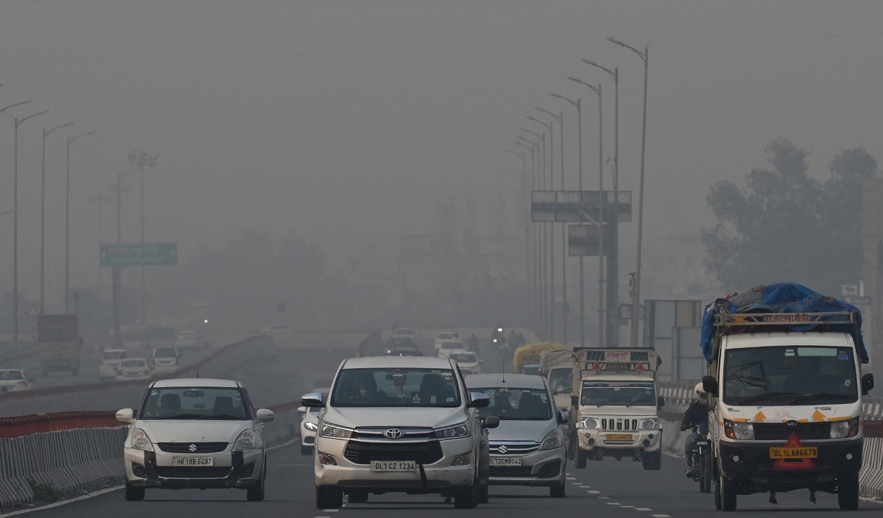 Alta contaminación del aire en Nueva Delhi