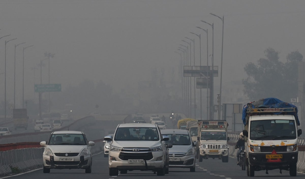 Alta contaminación del aire en Nueva Delhi
