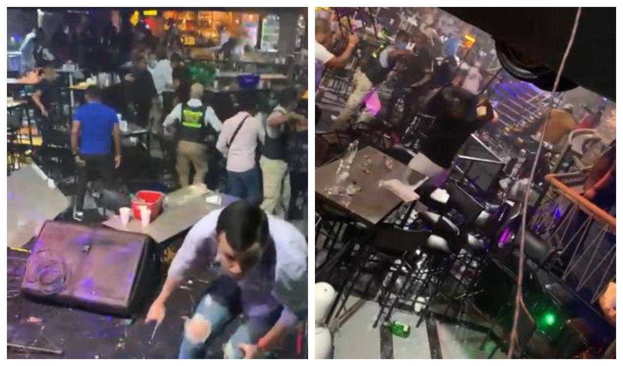 Pelea en bar de Barranquilla donde cantaría el cantante Diego Daza