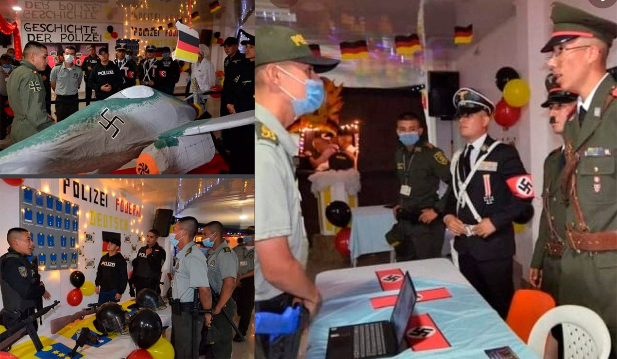 Policía de Tulúa, simbolos nazis