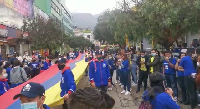 Protestas en San Victorino