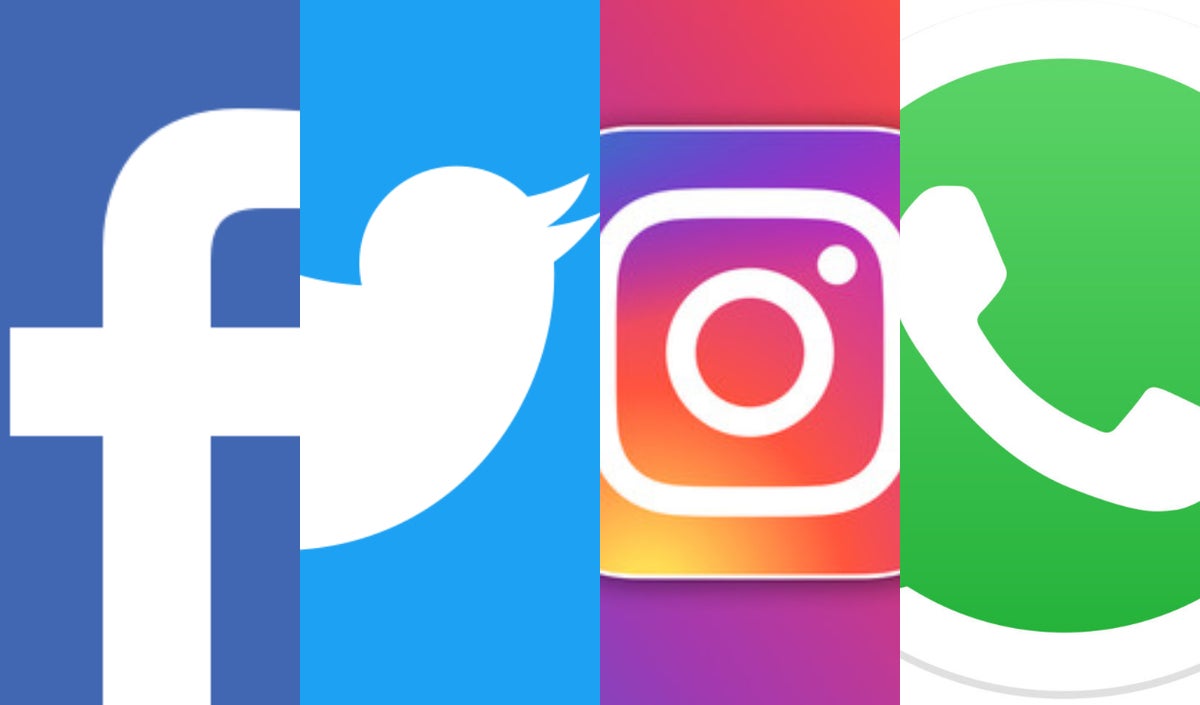 Redes sociales - Facebook Twitter Instagram y WhatsApp