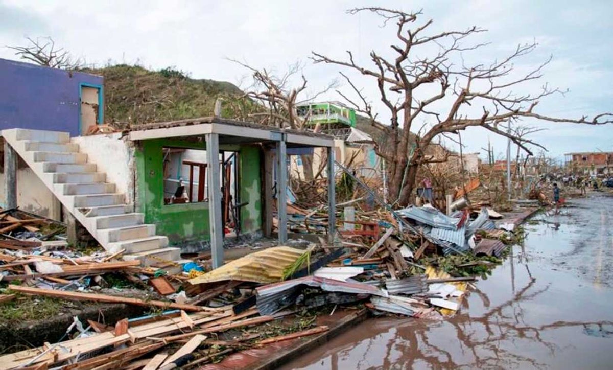 San Andrés tras el paso del huracán Iota