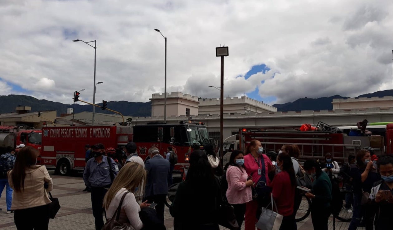 Incendio en la Secretaría de Salud de Bogotá