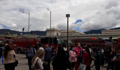 Incendio en la Secretaría de Salud de Bogotá