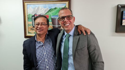 Gustavo Petro y Alfredo Saade