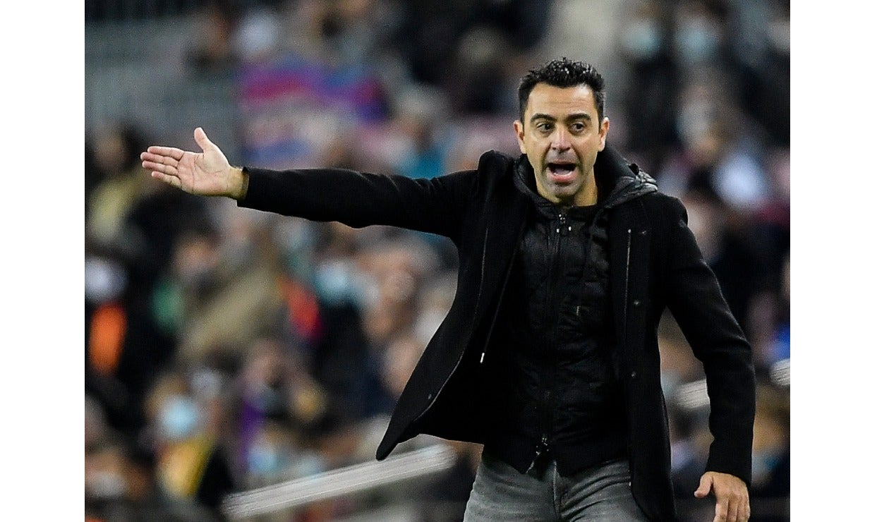 Xavi como técnico de Barcelona en partido ante Espanyol