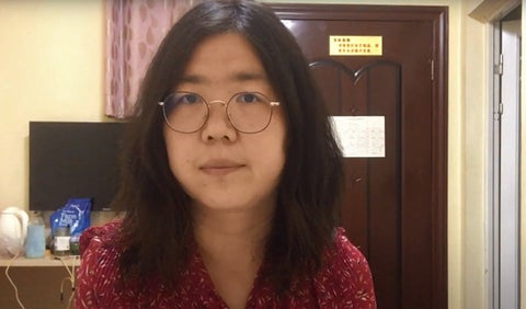 Zhang Zhan, periodista china condenada por grabar confinamiento en Wuhan