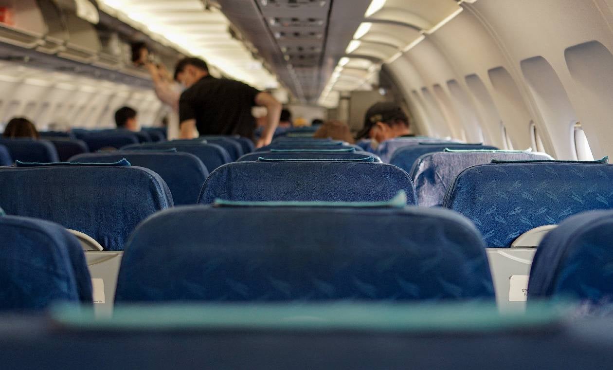 Asientos de un avión