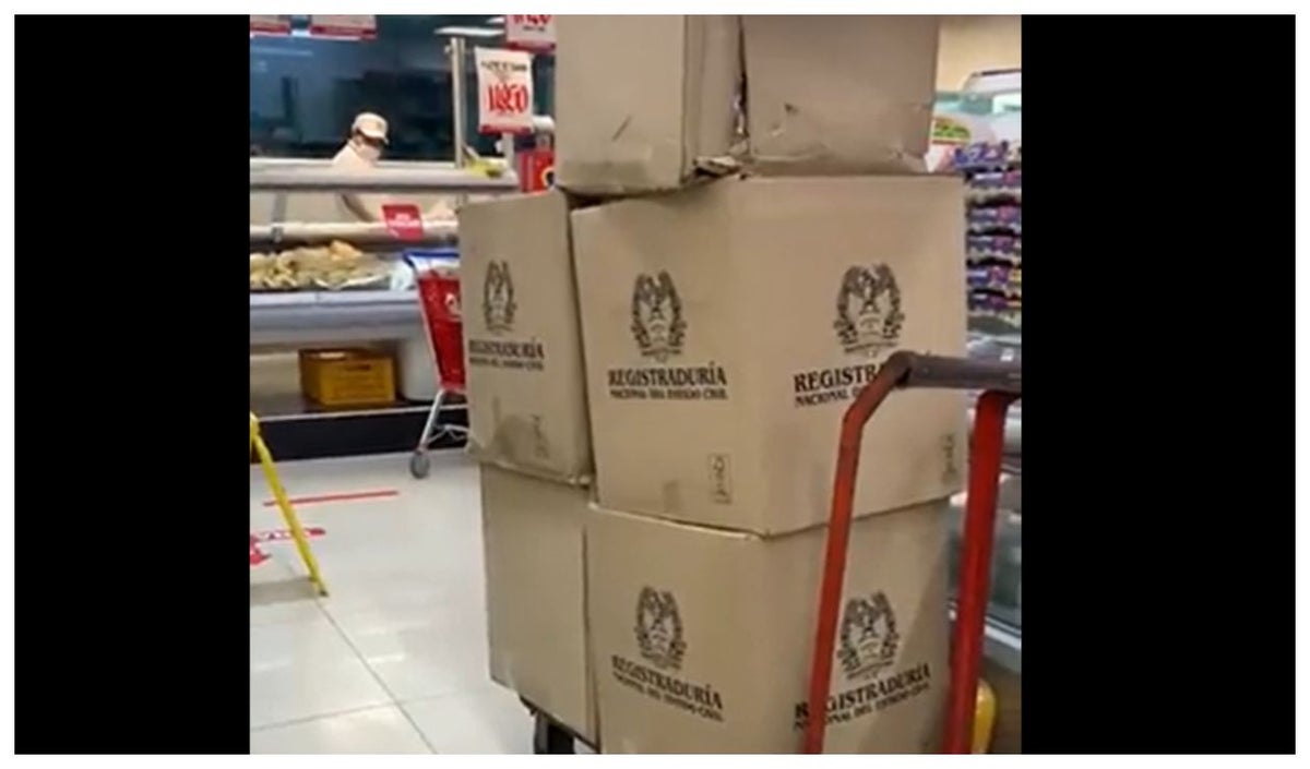 Cajas de la registraduría
