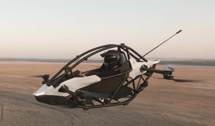 Carro volador que ya está a la venta