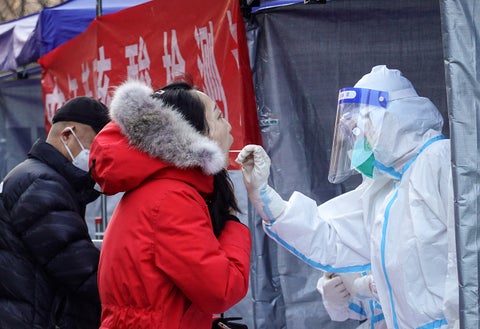 Controles covid en China