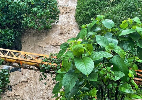 Lugar donde cayó el niño en Heliconia, Antioquia.