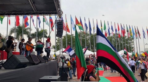 Minga Indígena en sus actividades en Cali