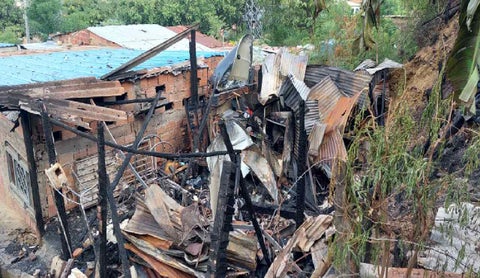 Casa quedó incinerada en Cúcuta
