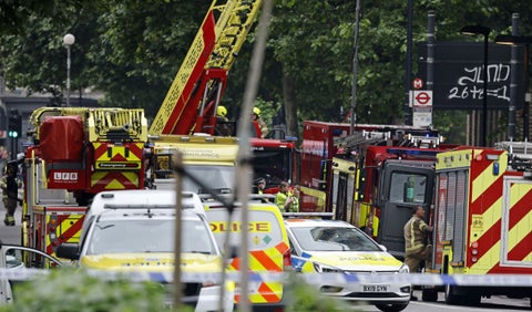 Incendio en vivienda en Londres