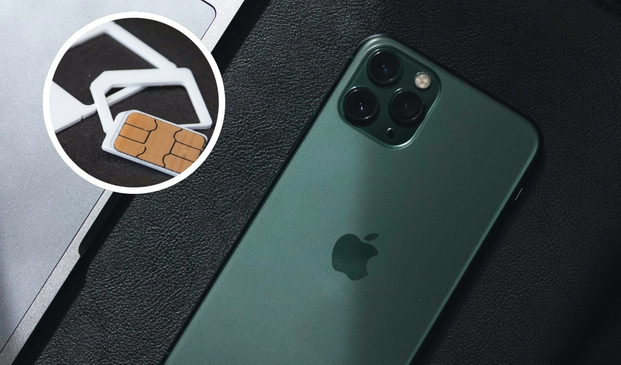iPhone sin bandeja de SIM