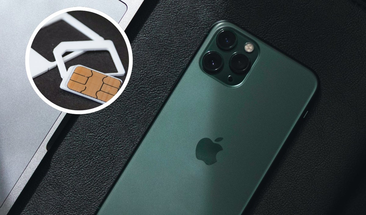 iPhone sin bandeja de SIM