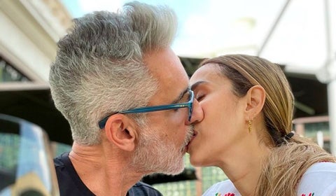 Miguel Varoni junto a su esposa Catherine Siachoque