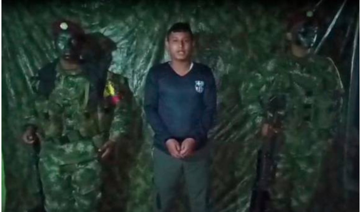 Prueba de supervivencia del patrullero Tomás Andrés Blanco, secuestrado por disidencias