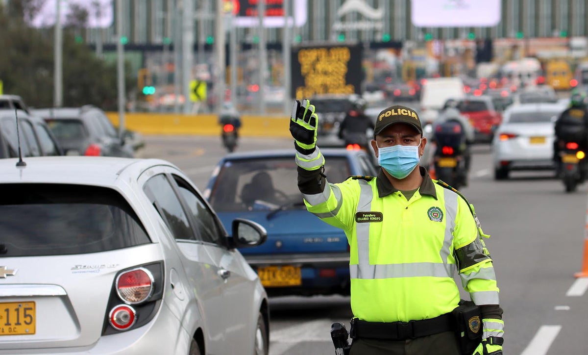 Peaje para salir por la Autopista Norte