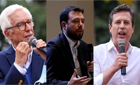 Jorge Enrique Robledo y los hermanos Galán