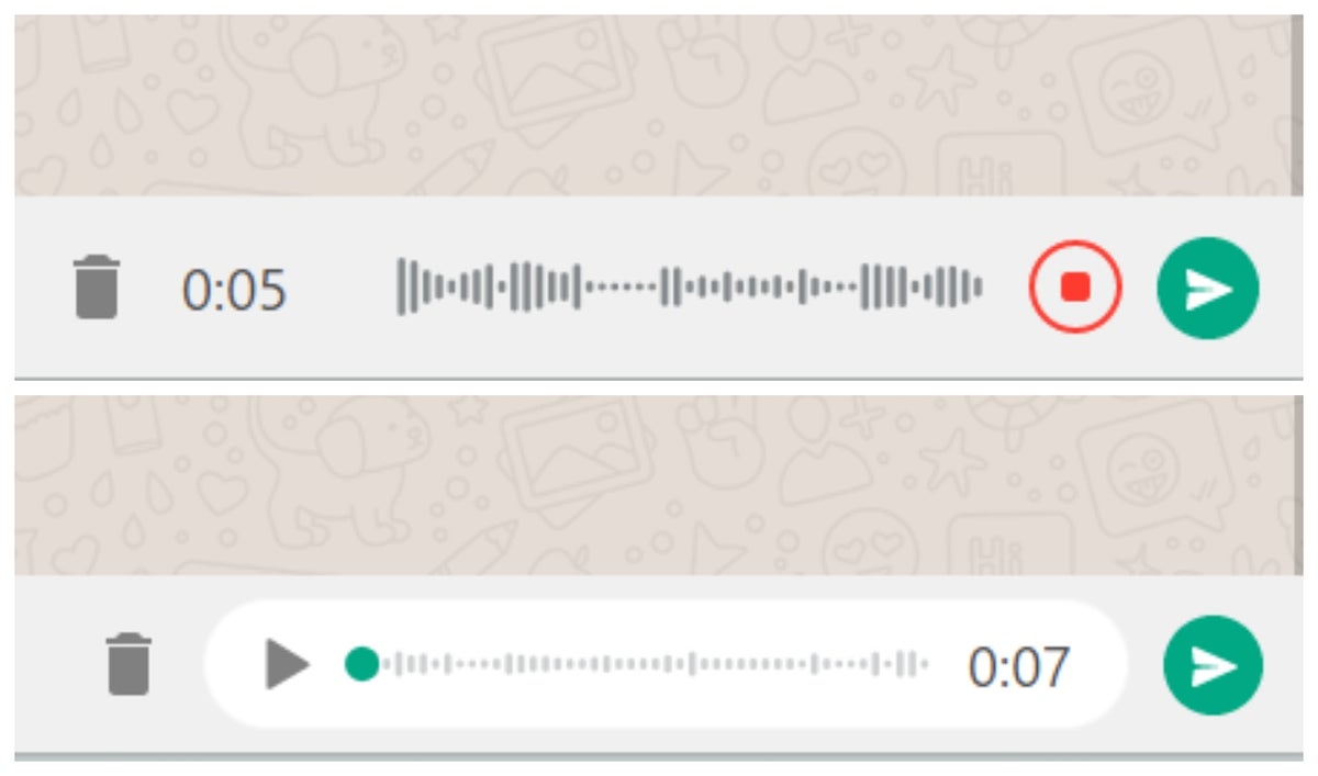 Notas de voz WhatsApp