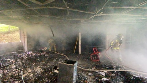 [Fotos] ¡Qué Susto! Incendio en un centro de protección infantil en El Poblado