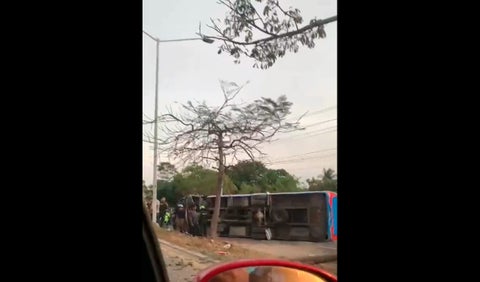 Accidente en vía de Barranquilla