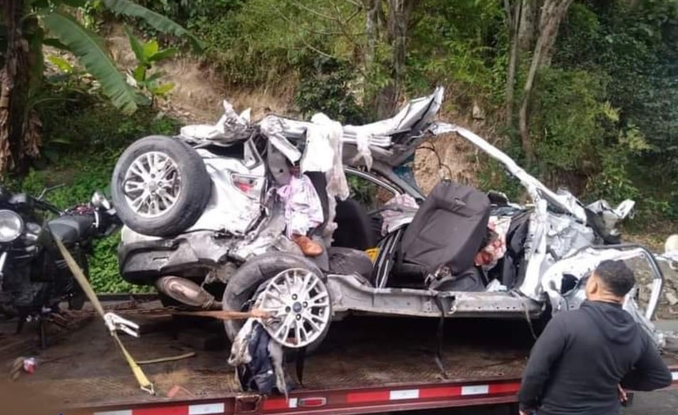 Accidente de tránsito vía La Línea