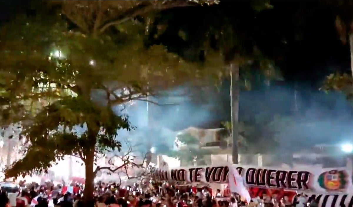 Banderazo hinchas de Perú en Barranquilla