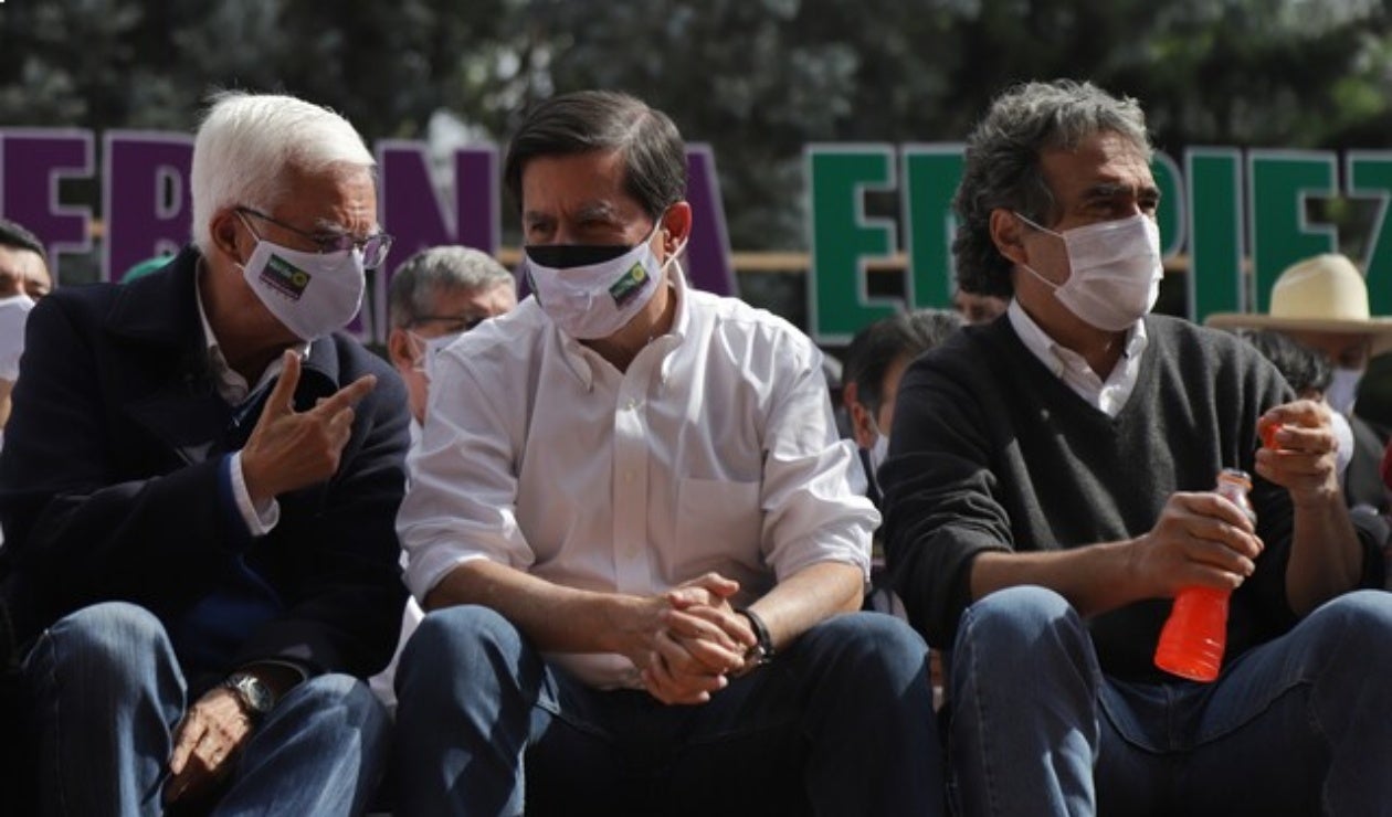 Robledo, Juan Fernando Cristo, y Sergio Fajardo en la coalición Centro Esperanza