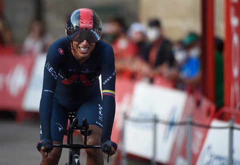 Egan Bernal, ciclista colombiano del Team Ineos