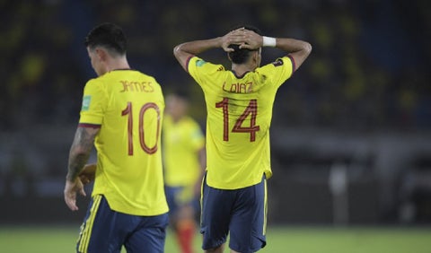 Luis Díaz y James Rodríguez