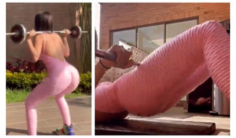 Luisa Fernanda W haciendo ejercicio