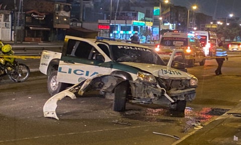 Borracho robó patrulla de la Policía en Suesca