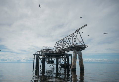 Plataforma petrolera abandonada de Venezuela