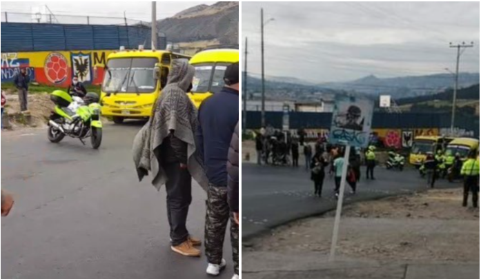 Protestas en Usme bloquean vías y suspenden rutas alimentadoras