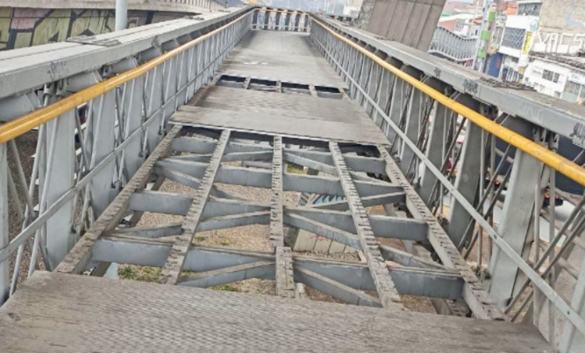 Trampa mortal en puente de la carrera 30 con calle sexta