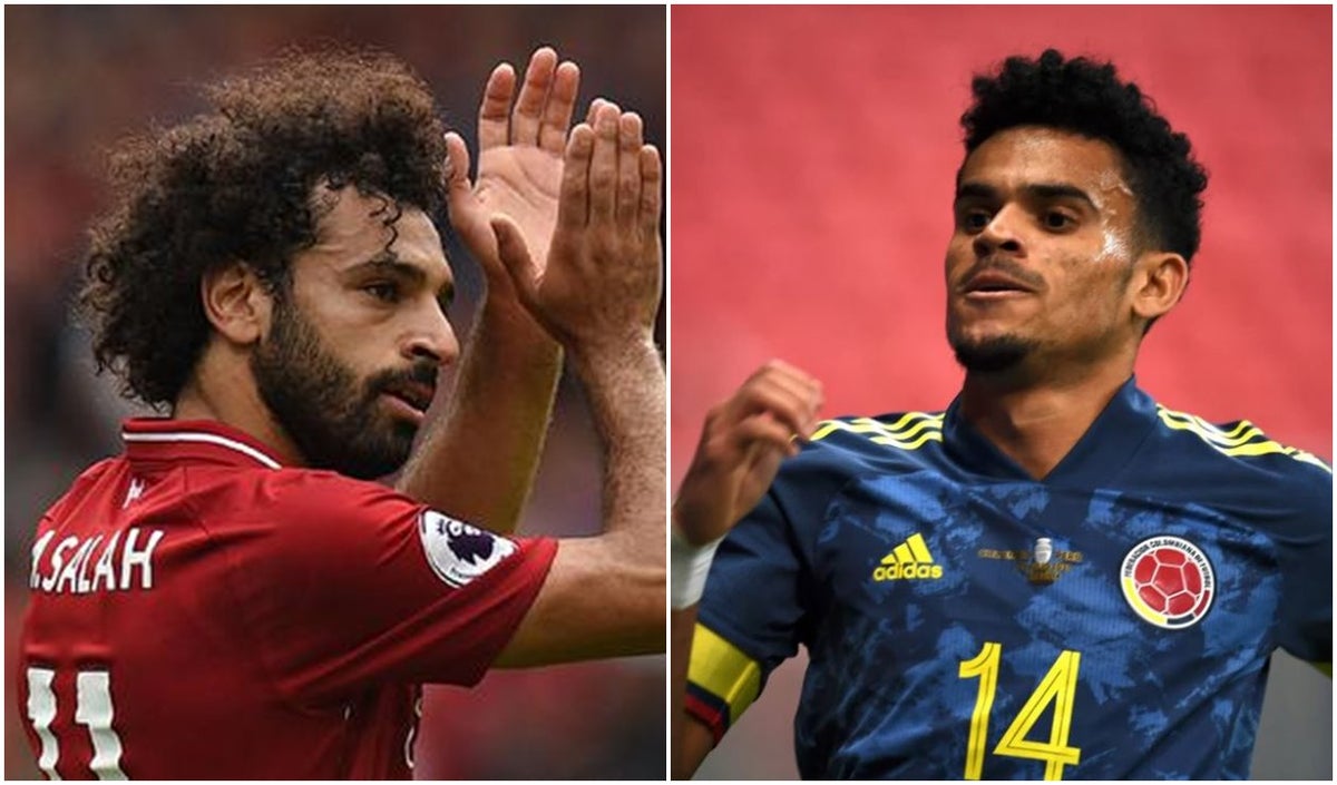 Salah y Luis Díaz