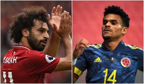 Salah y Luis Díaz